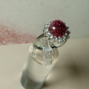 Sterling silver and cubic zirconia snowflake ring