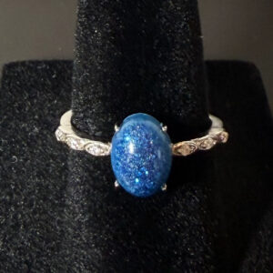 925 Sterling silver and cubic zirconia fully adjustable ring