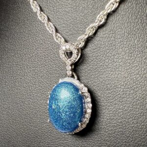 Sterling silver and cubic zirconia pendant